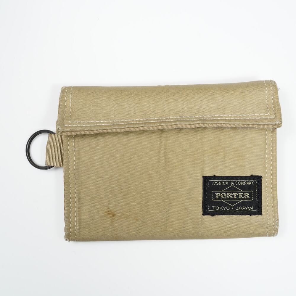 Porter Yoshida Nylon Twill Wallet Beige Made in Japan